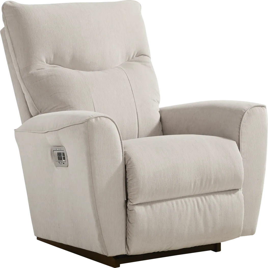 La-Z-Boy Belmont III Gray Dual Power Recliner - Thumbnail - Image 3