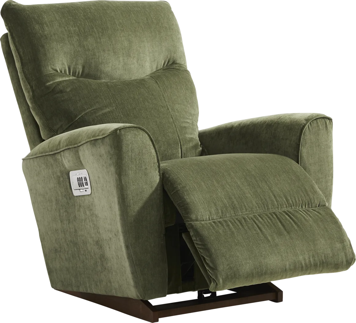 La-Z-Boy Belmont III Green Dual Power Recliner - Thumbnail - Image 1