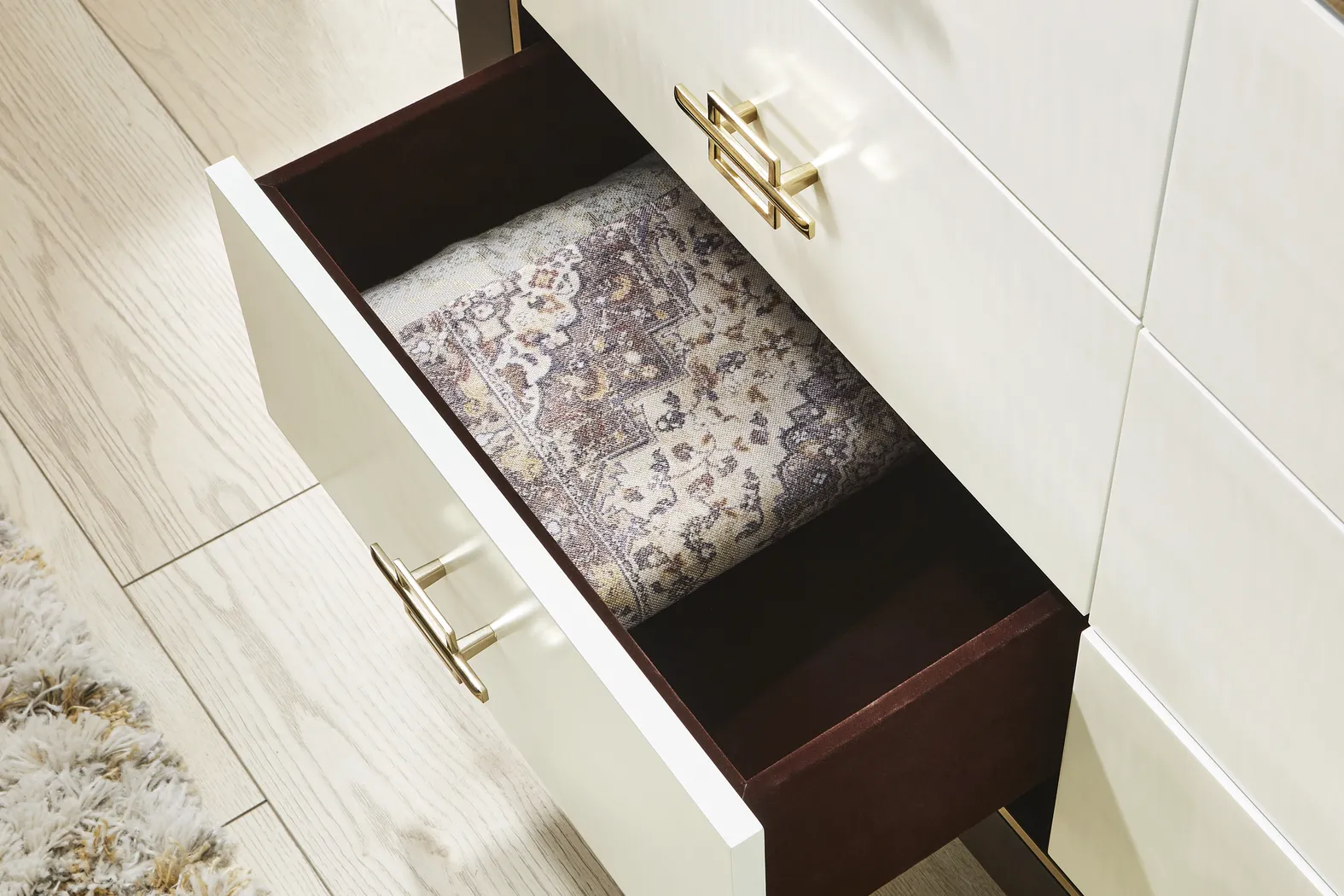 Belmont Place Espresso 5 Pc Queen Upholstered Bedroom - Thumbnail - Image 5