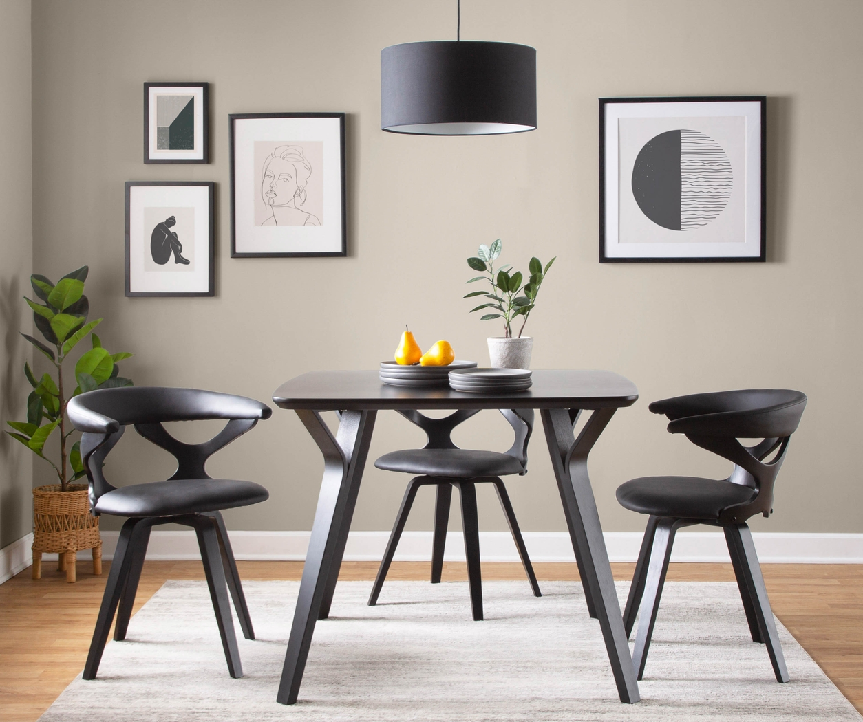 Belnera I Black Accent Chair - Thumbnail - Image 2