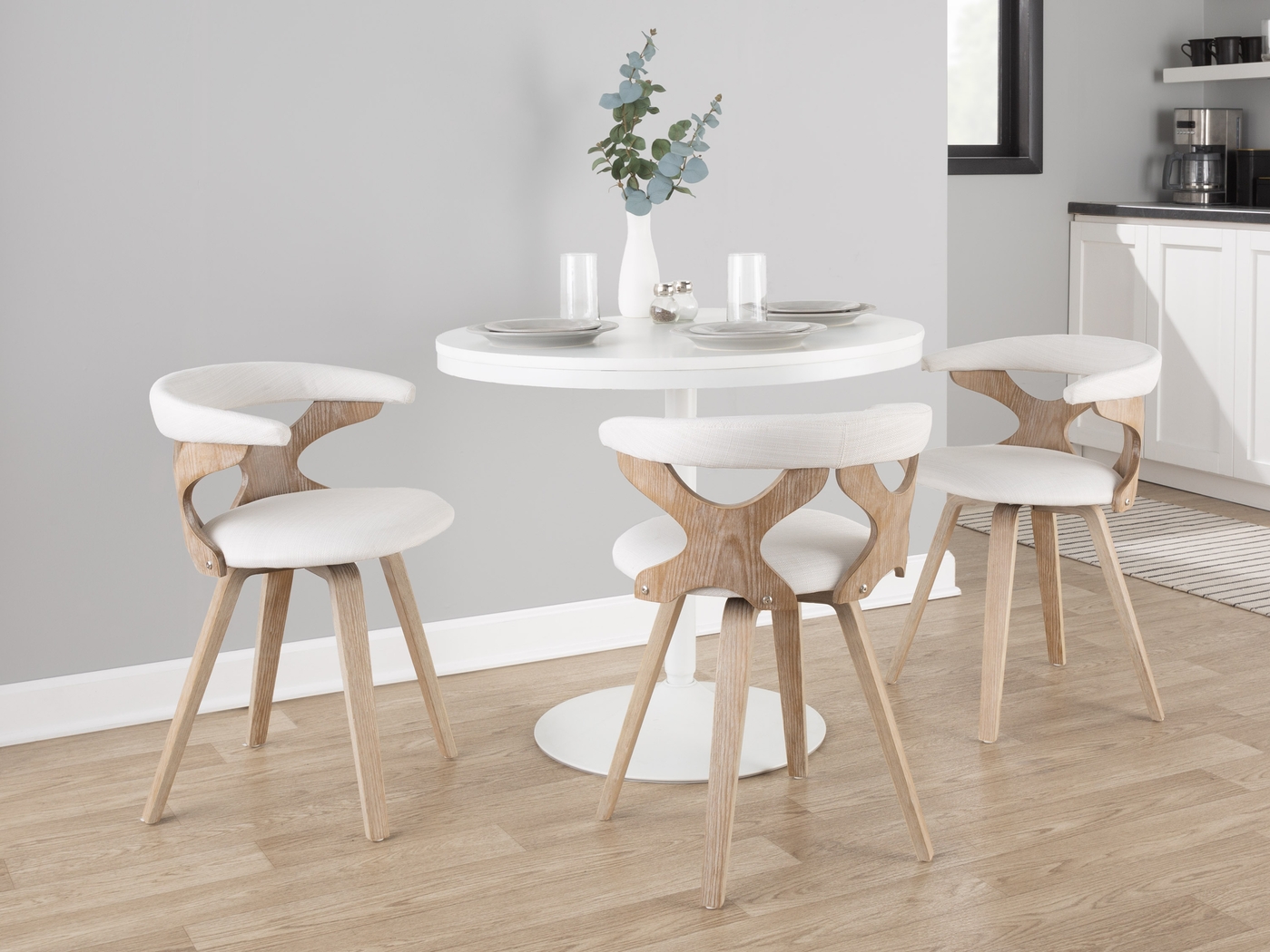 Belnera III Cream Side Chair - Thumbnail - Image 2