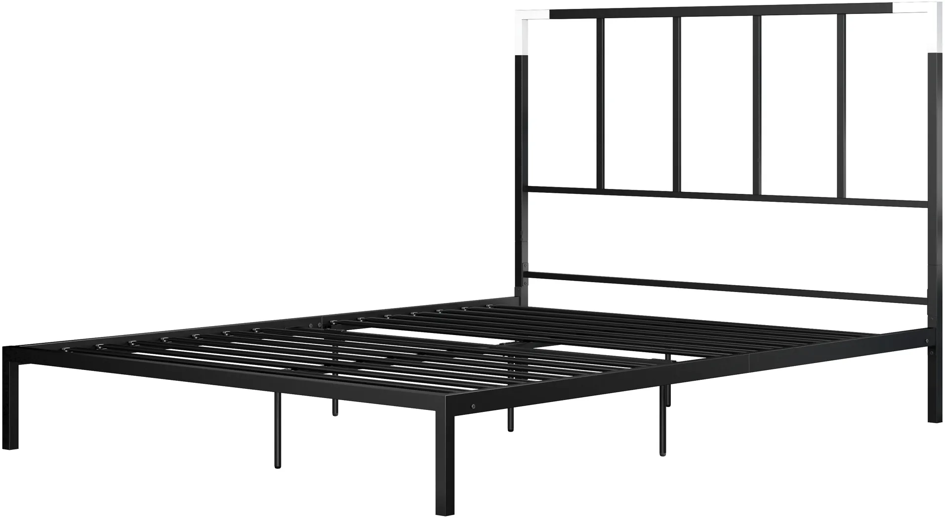 Beloak Black Queen Platform Bed - Thumbnail - Image 2