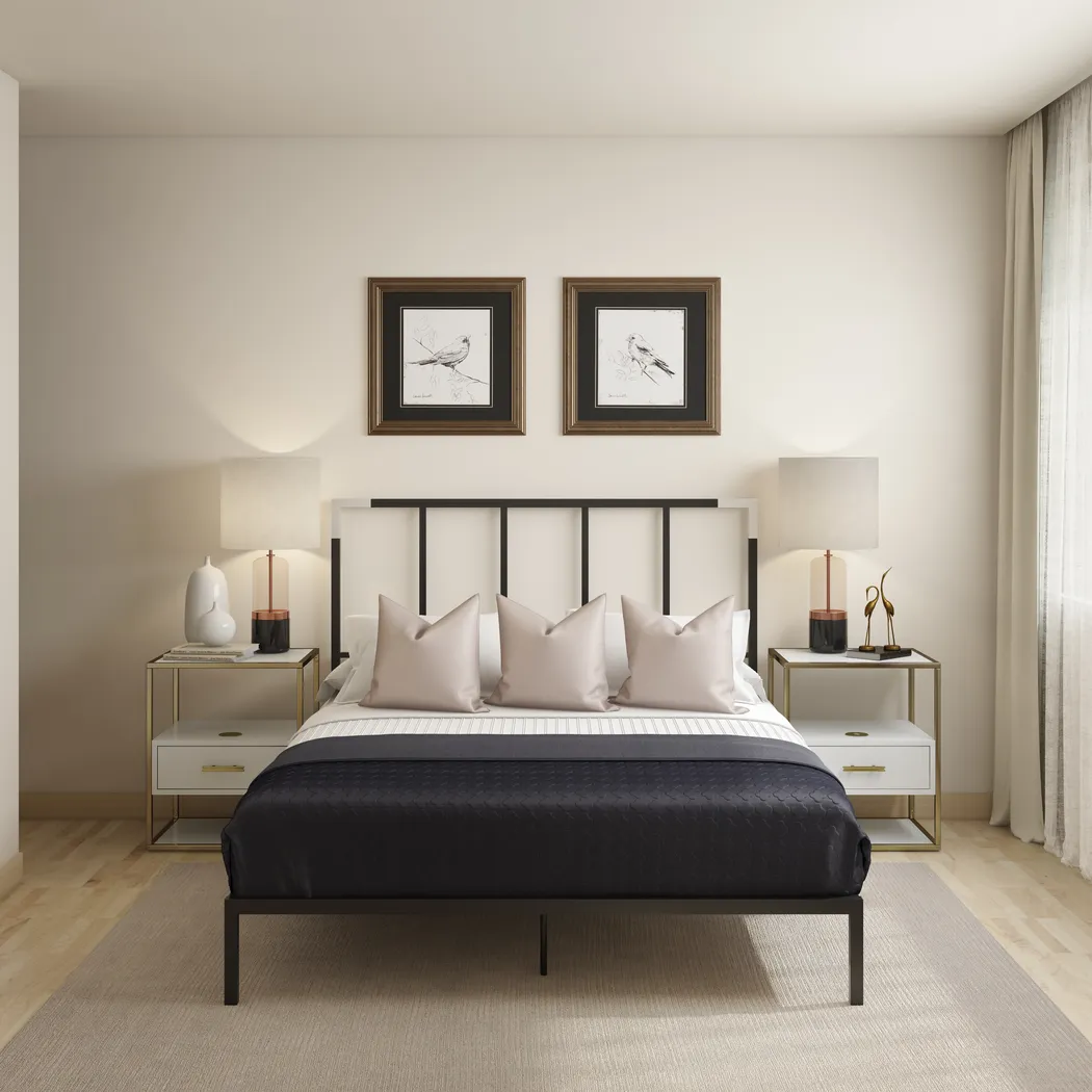 Beloak Black Queen Platform Bed - Thumbnail - Image 8