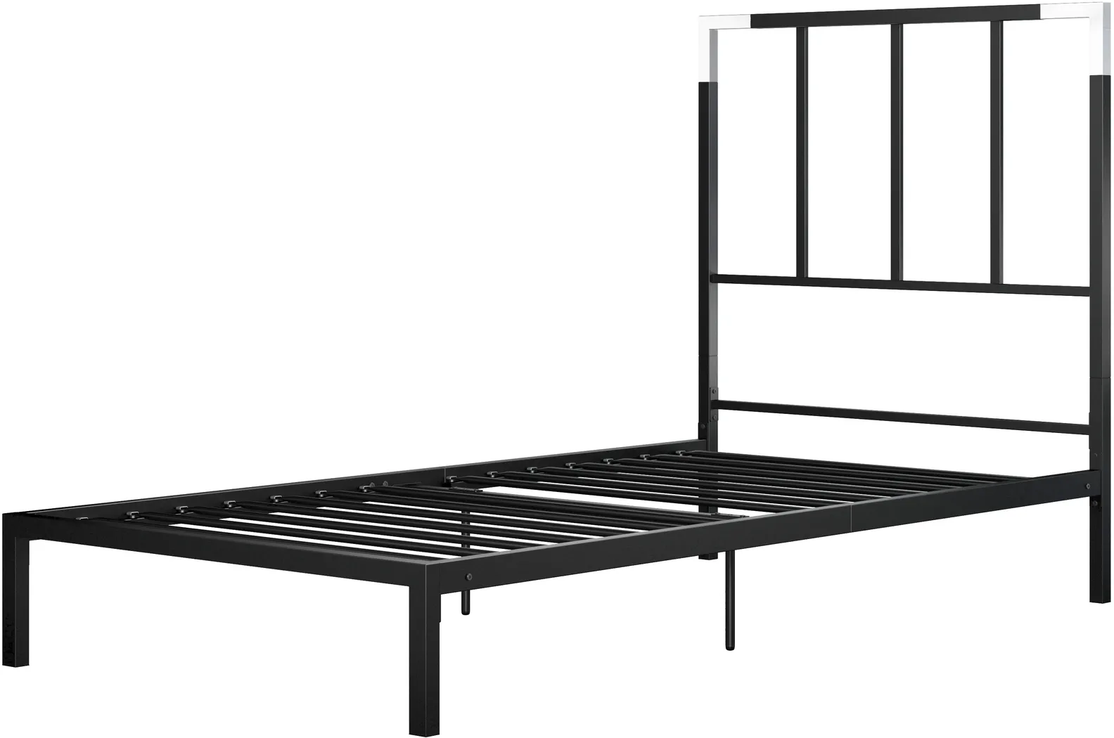 Beloak Black Twin Platform Bed - Thumbnail - Image 3