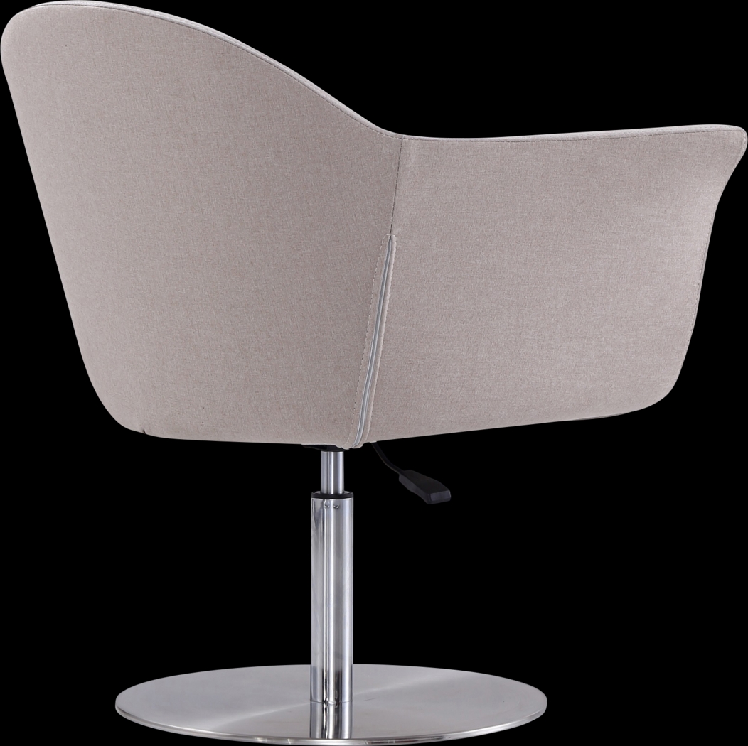 Belon Brown Swivel Accent Chair - Thumbnail - Image 4