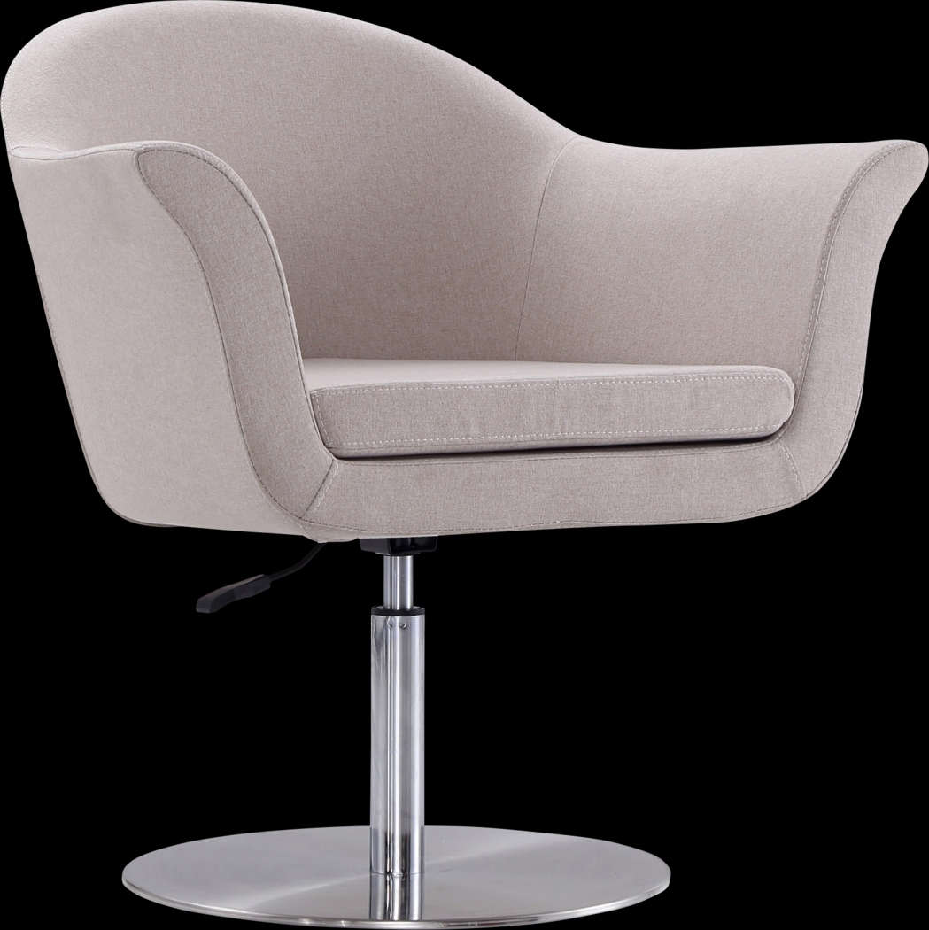 Belon Brown Swivel Accent Chair - Thumbnail - Image 1