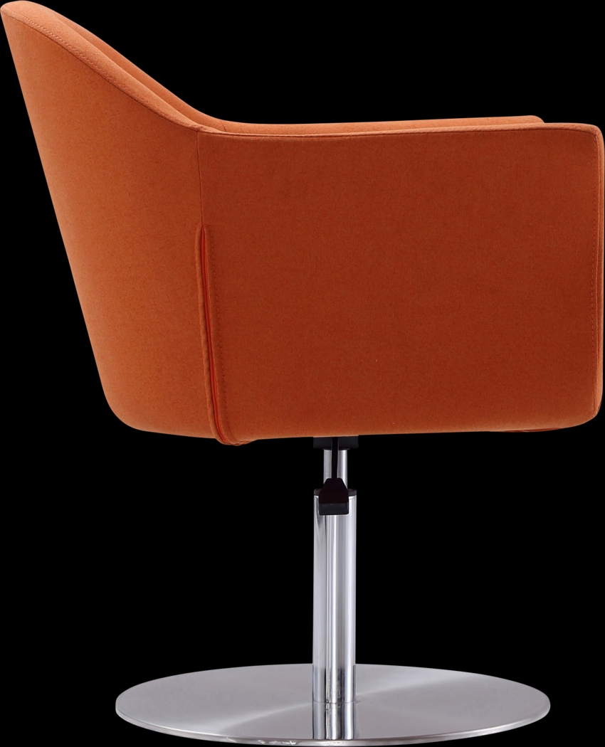 Belon Orange Swivel Accent Chair - Thumbnail - Image 3