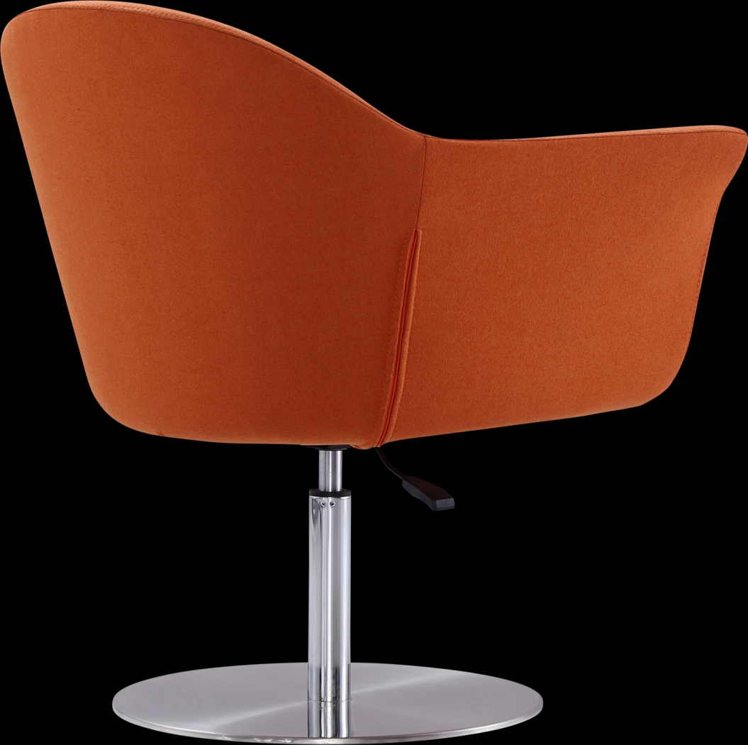 Belon Orange Swivel Accent Chair - Thumbnail - Image 4