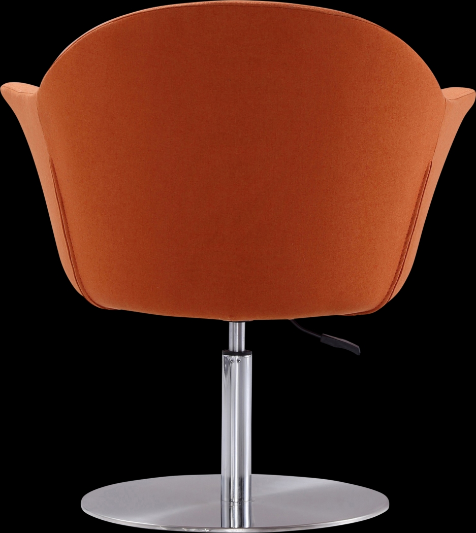 Belon Orange Swivel Accent Chair - Thumbnail - Image 5