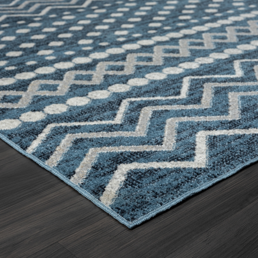 Belpine Navy 7'9 x 9'9 Rug - Thumbnail - Image 6