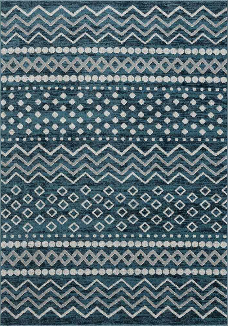 Belpine Navy 7'9 x 9'9 Rug - Thumbnail - Image 1