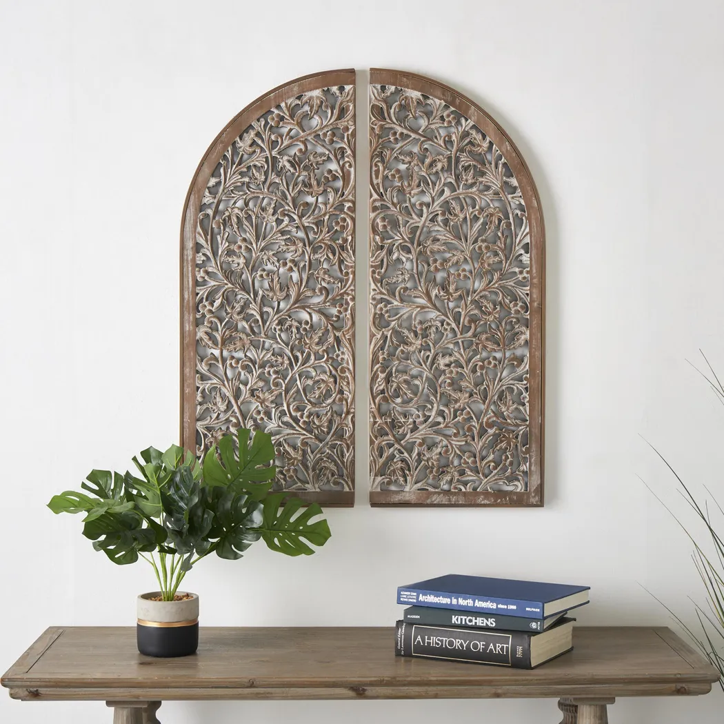 Belru Brown Wall Decor, Set of 2 - Image 2