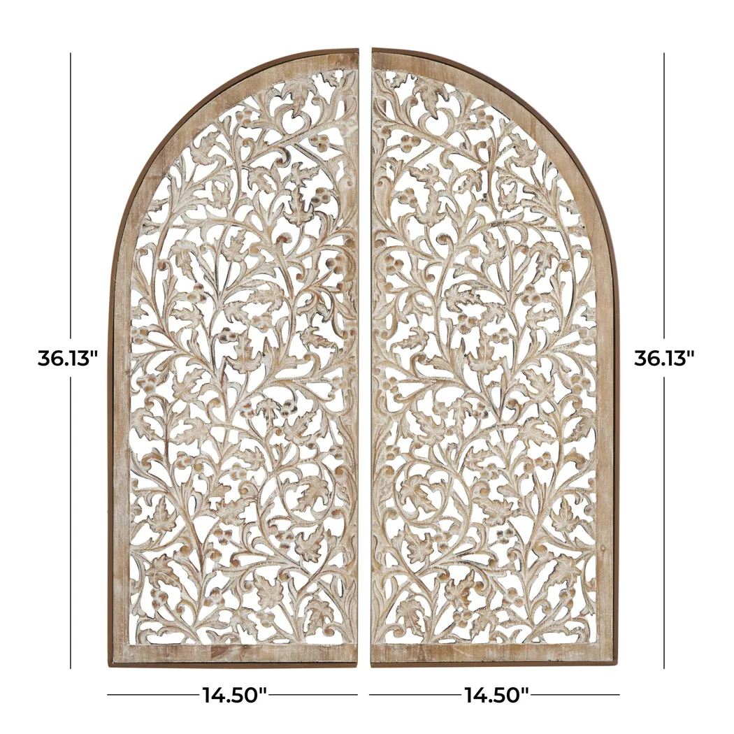 Belru Brown Wall Decor, Set of 2 - Image 7