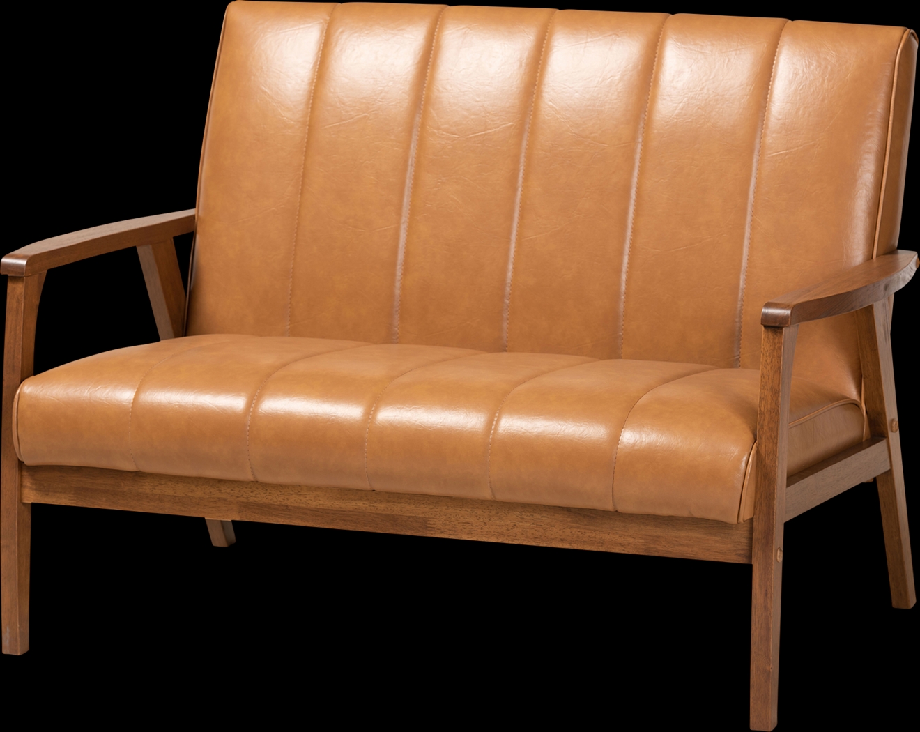 Belrue Beige Settee - Thumbnail - Image 1
