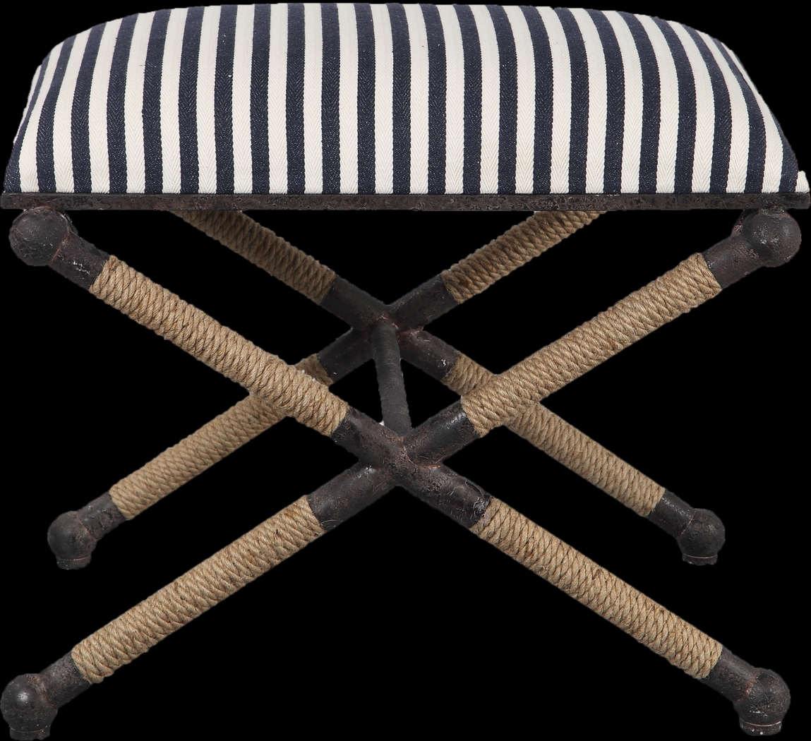 Belsfield Navy Accent Bench - Thumbnail - Image 2