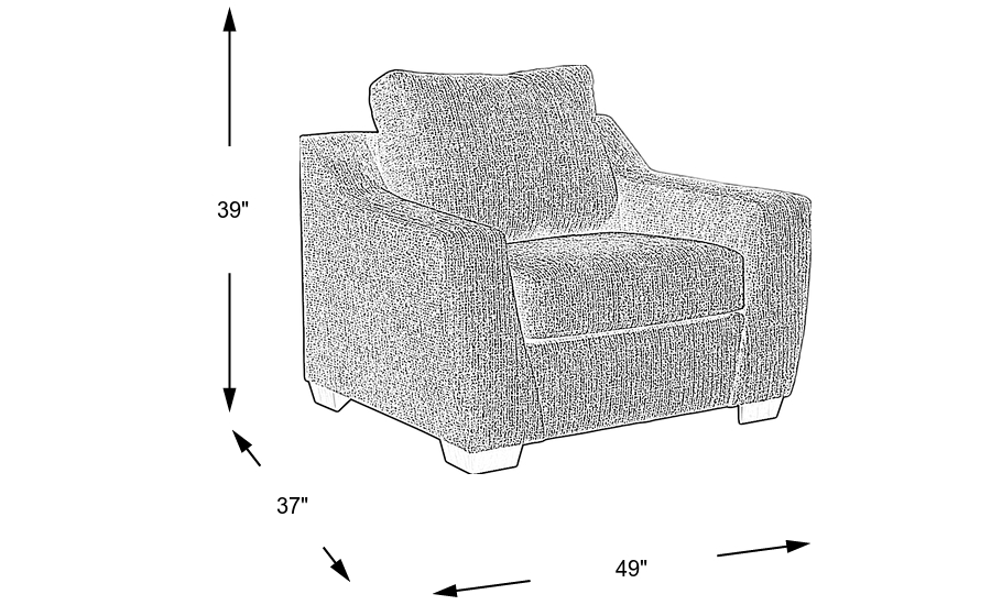 Dimension Image. Please refer to the Dimension Tab on this page for dimension details.