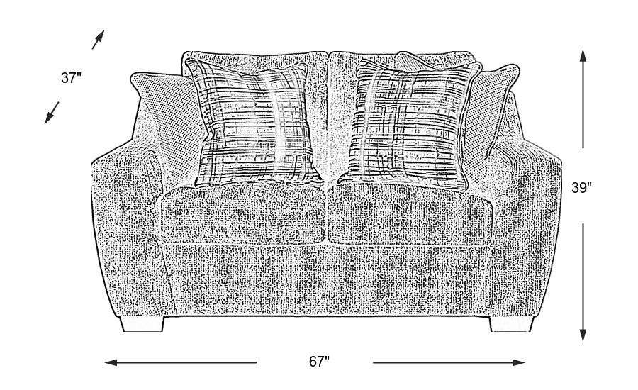 Dimension Image. Please refer to the Dimension Tab on this page for dimension details.