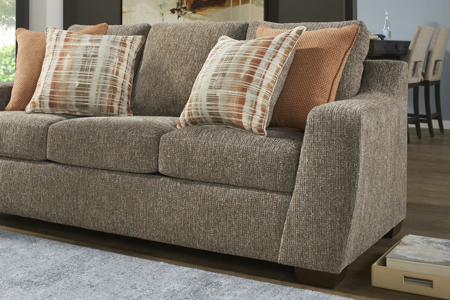 Belton Lane Brown Sofa - Thumbnail - Image 3