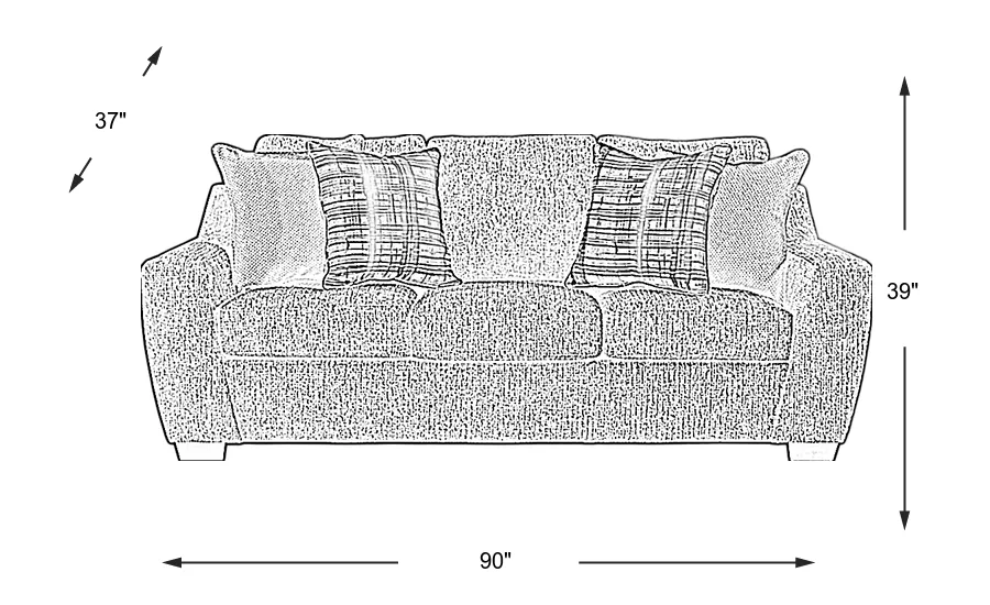 Dimension Image. Please refer to the Dimension Tab on this page for dimension details.