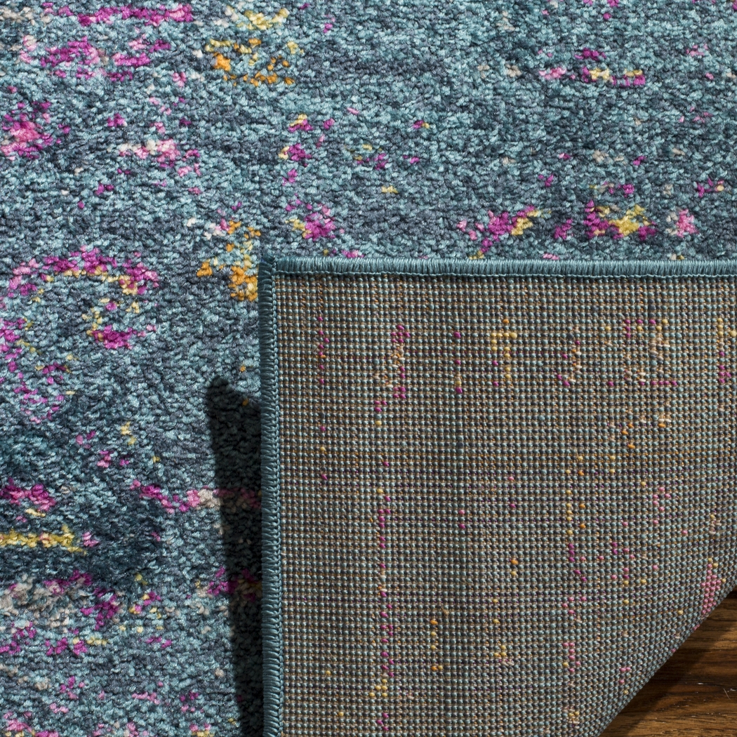 Beltrees Blooms Blue 5'1 x 7'6 Rug - Thumbnail - Image 4