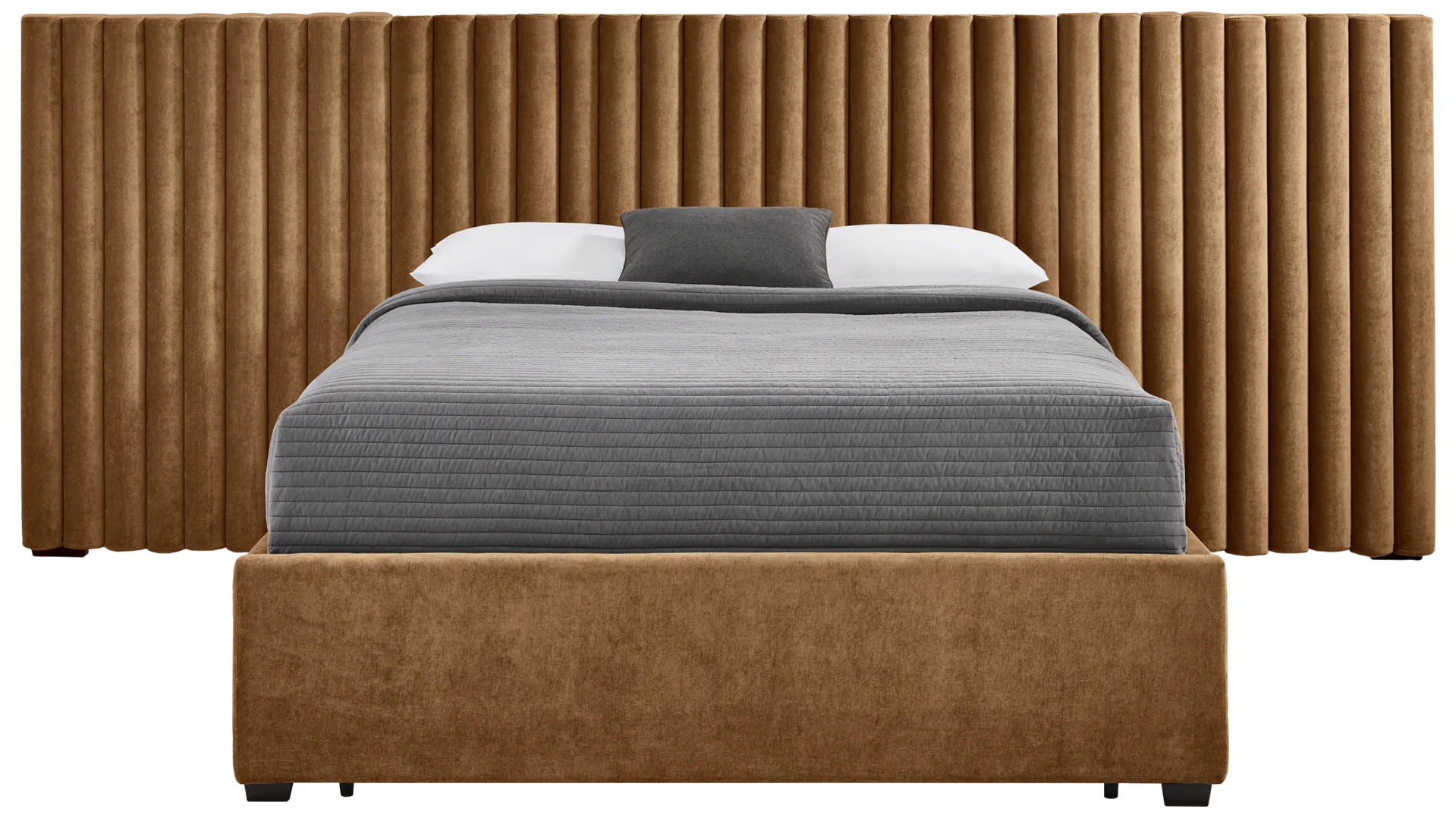 cognac 4 pc king complete storage bed