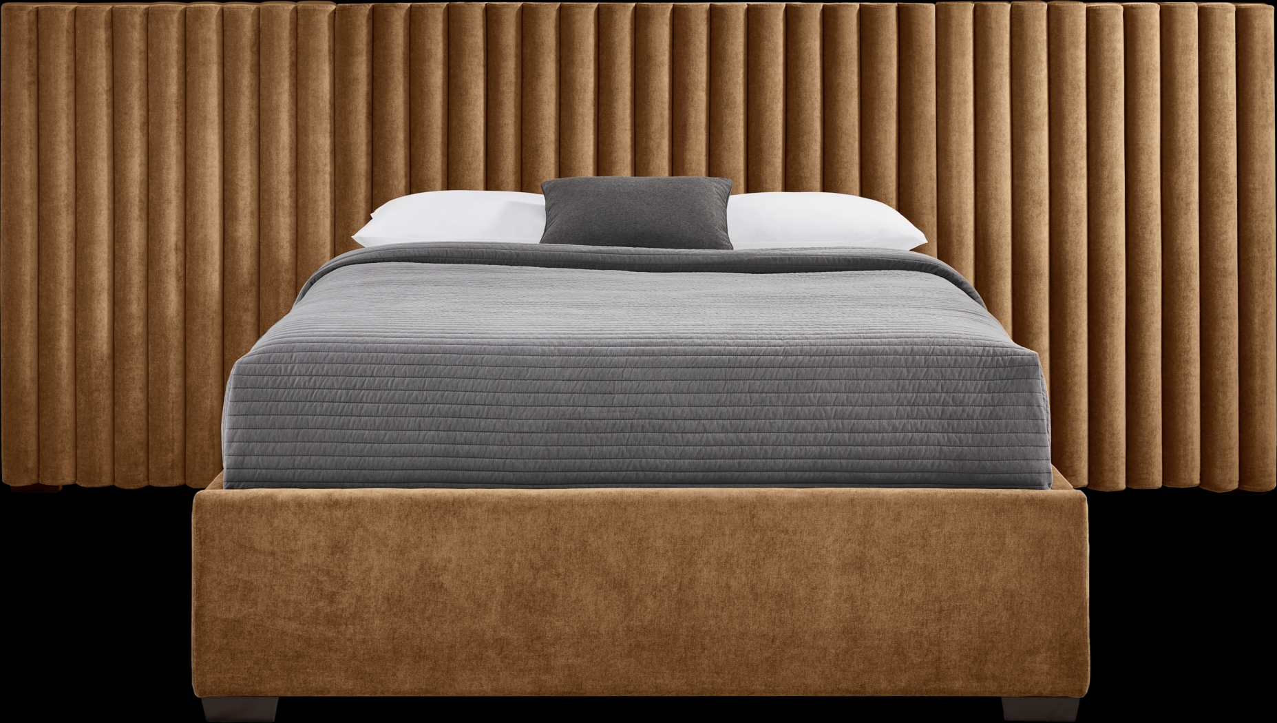 Belvedere Cognac 4 Pc King Upholstered Wall Bed - Thumbnail - Image 1