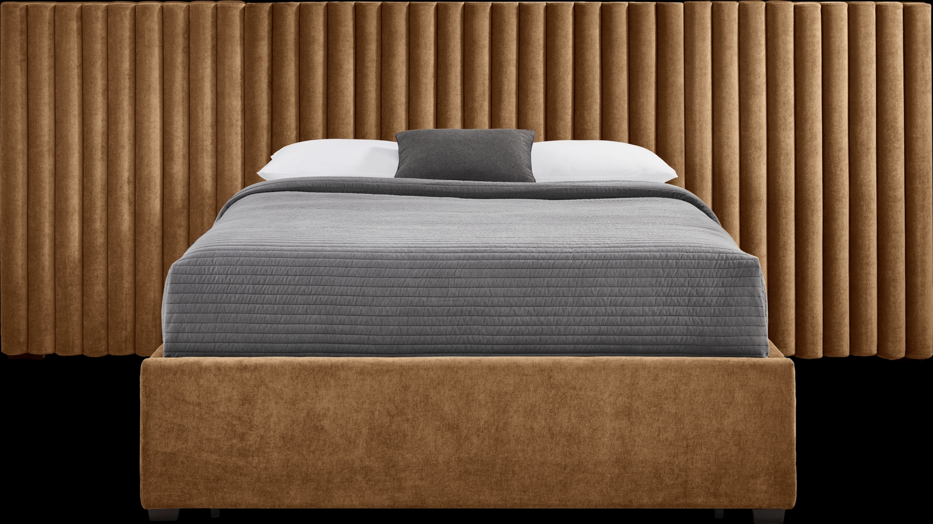 Belvedere Cognac 4 Pc Queen Upholstered Storage Wall Bed - Thumbnail - Image 1