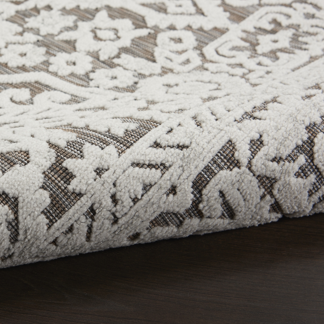 Belvie Beige 5' x 7' Indoor/Outdoor Rug - Thumbnail - Image 2