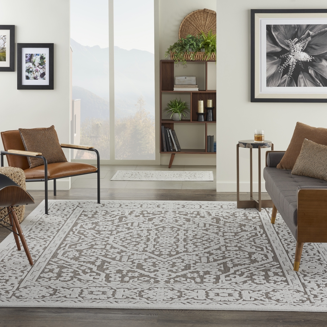 Belvie Beige 5' x 7' Indoor/Outdoor Rug - Thumbnail - Image 7