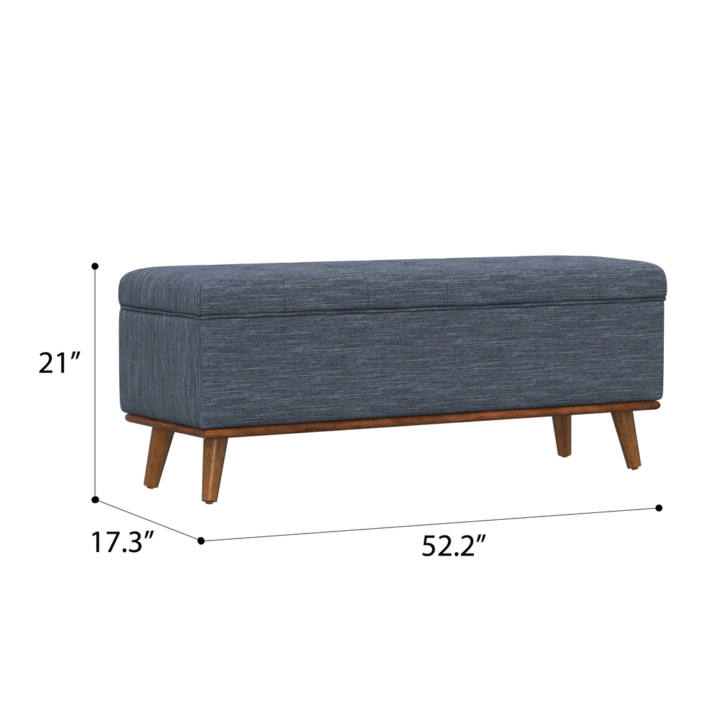 Bemaro Blue Ottoman - Thumbnail - Image 6