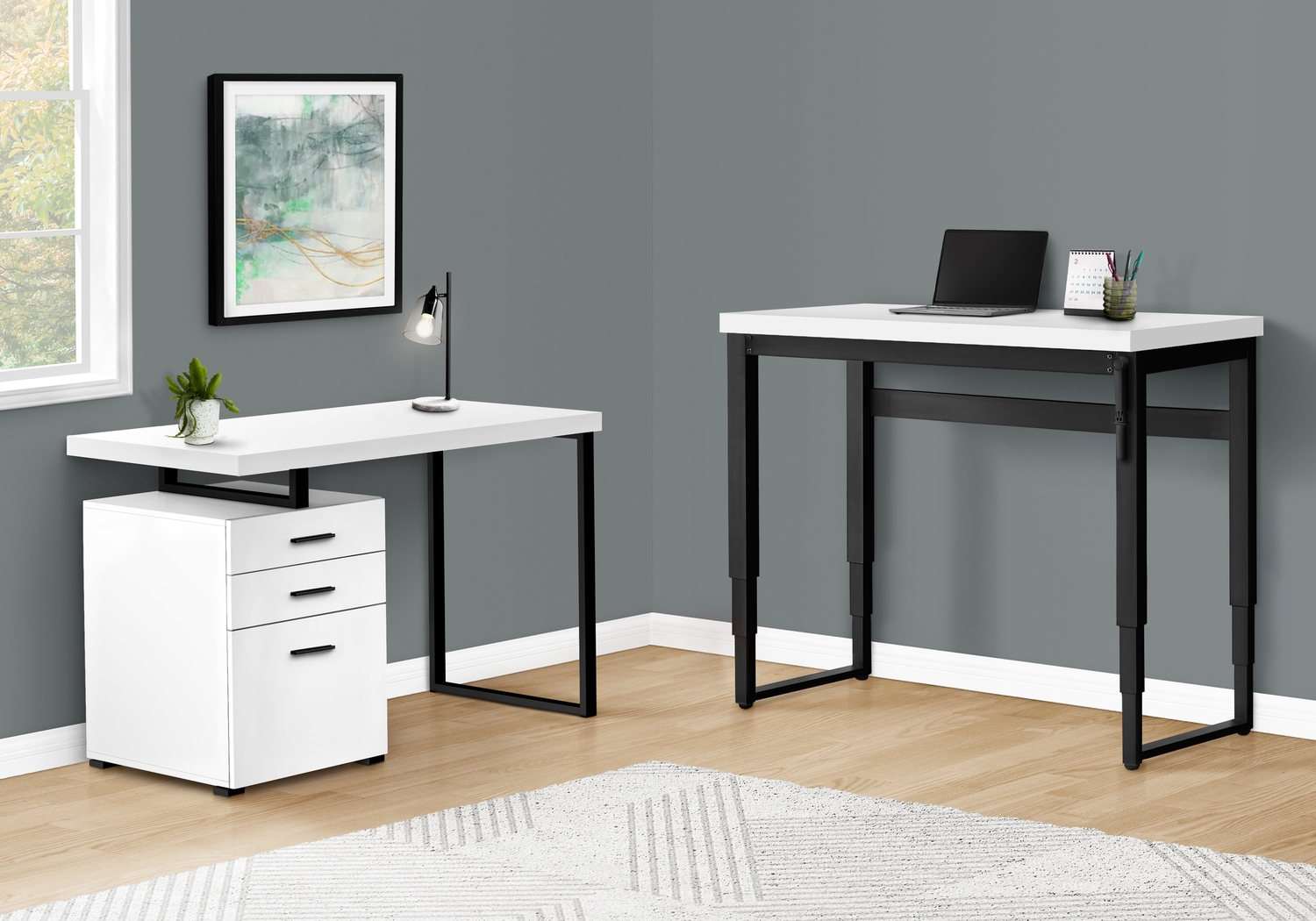 Benbow White Desk - Thumbnail - Image 13