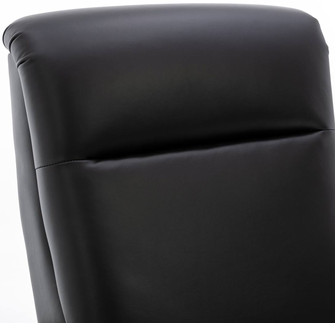 Benbro II Black Leather Push Back Recliner - Thumbnail - Image 11