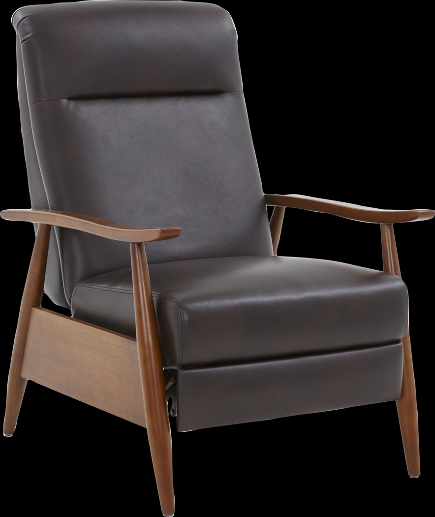 Benbro II Brown Push Back Recliner - Thumbnail - Image 1