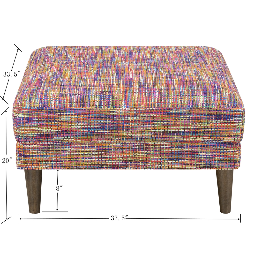 Bendixon Pink Ottoman - Thumbnail - Image 4