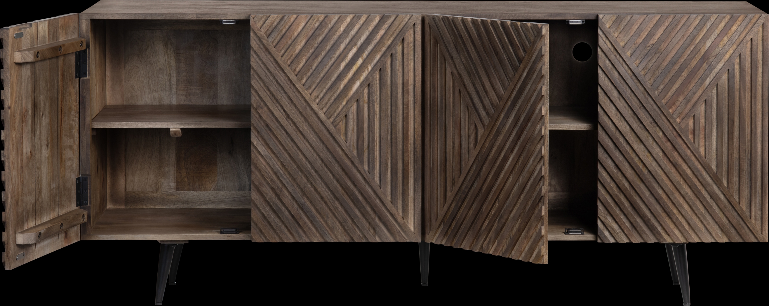 Beneventoy Brown Sideboard - Thumbnail - Image 3