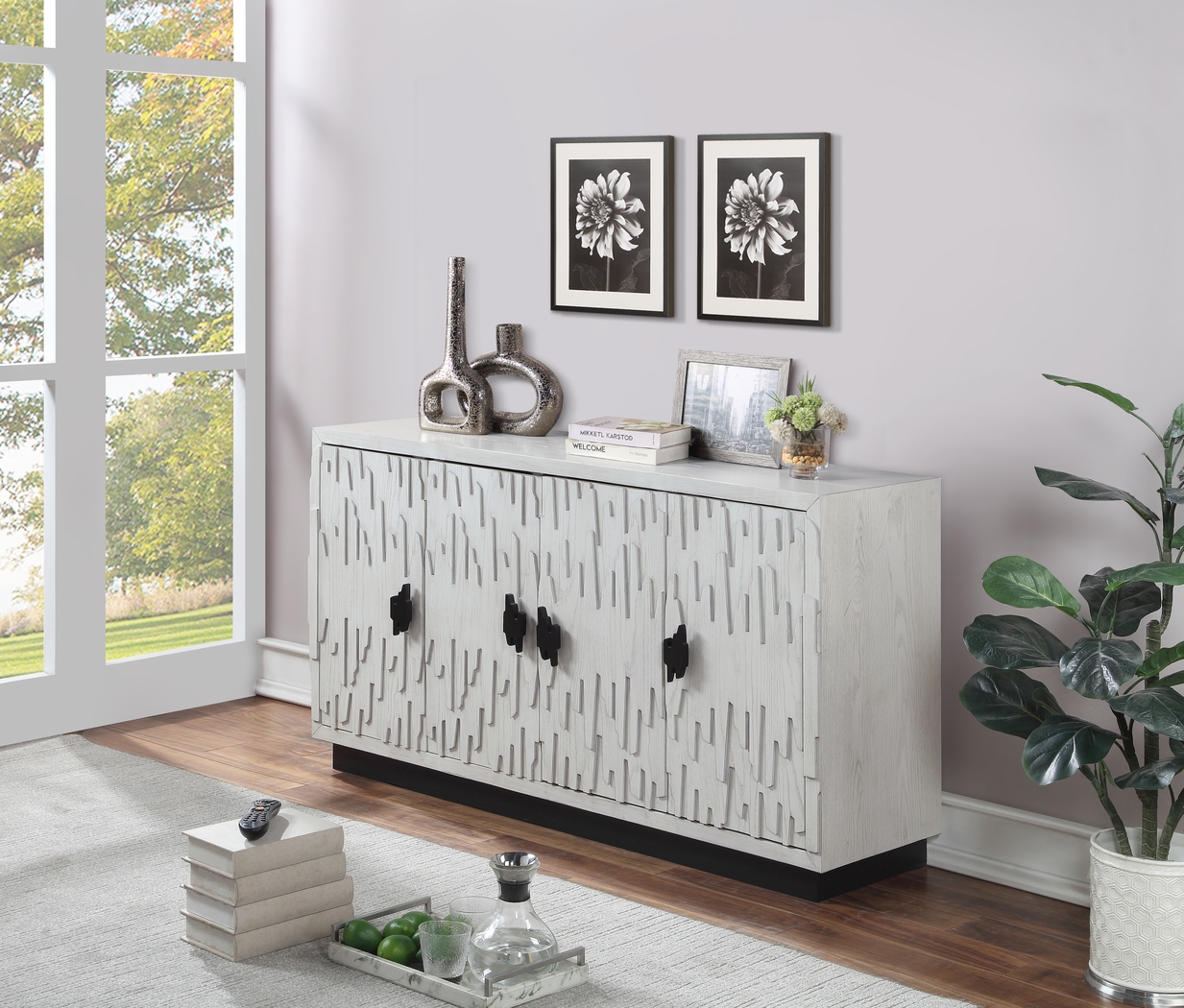Benfer White Credenza - Thumbnail - Image 4