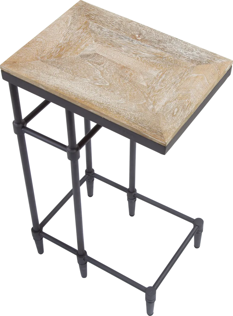 Benga Brown Chairside Table - Thumbnail - Image 3