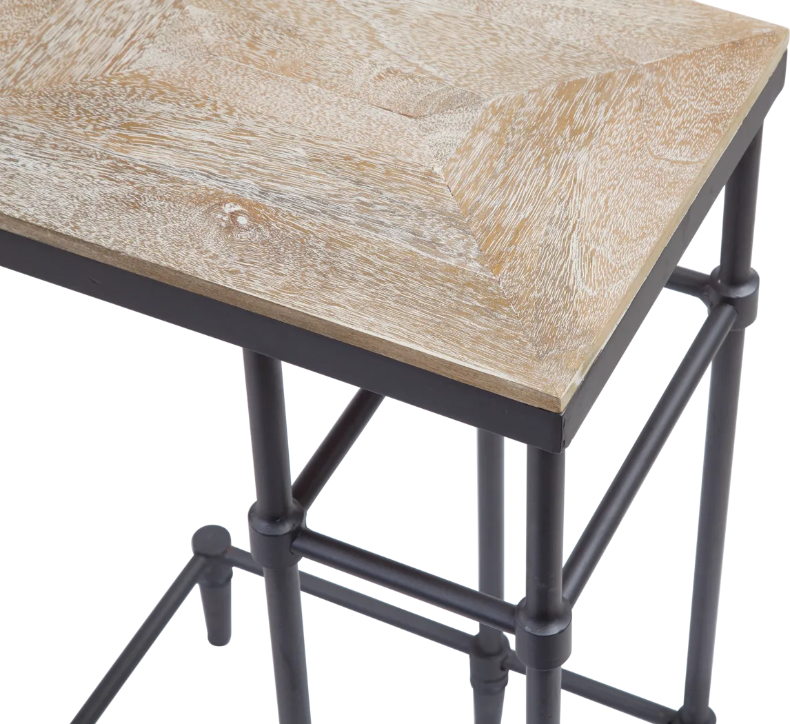 Benga Brown Chairside Table - Thumbnail - Image 4