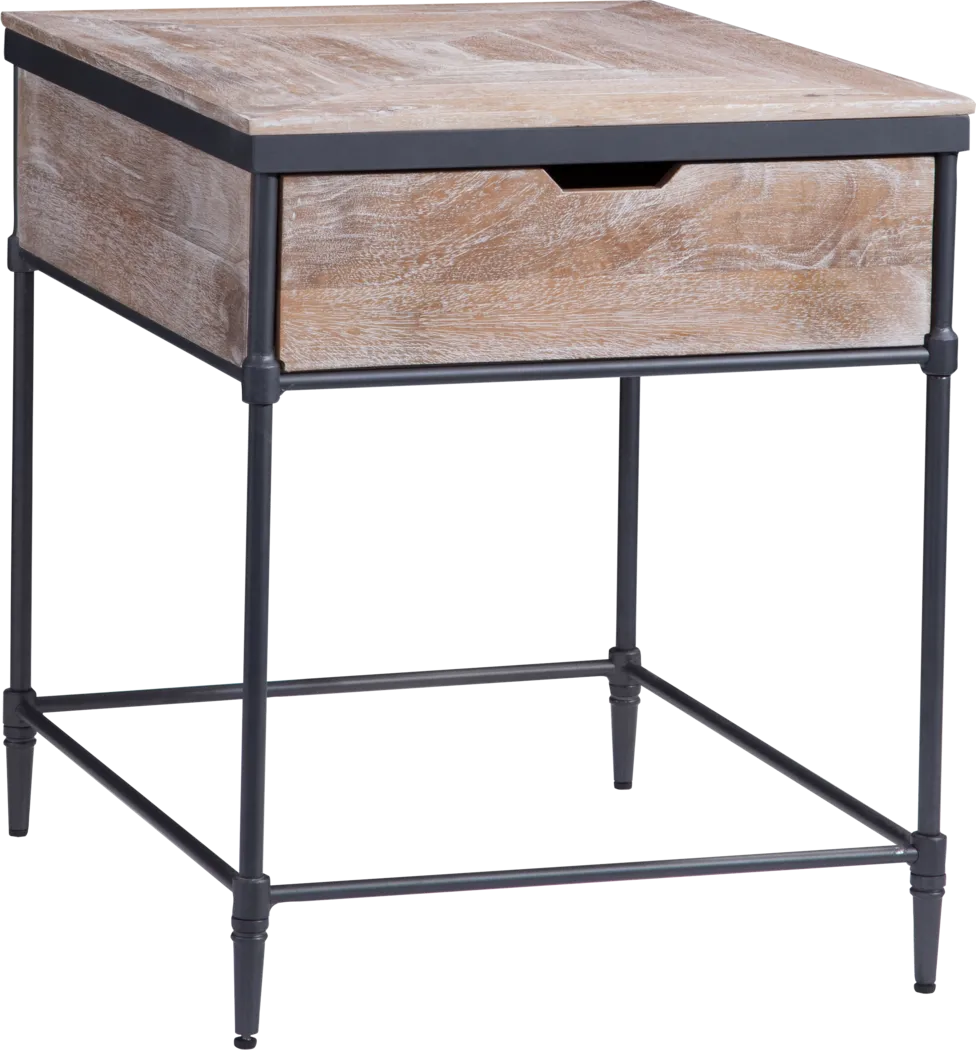 Benga Brown End Table - Thumbnail - Image 1