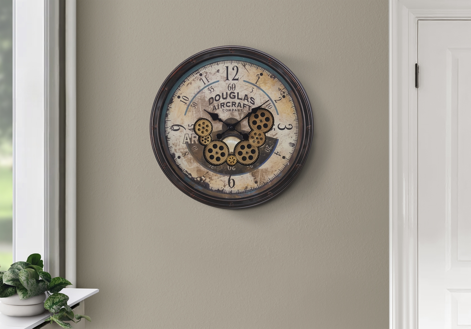 Benhogan Brown Wall Clock - Thumbnail - Image 2
