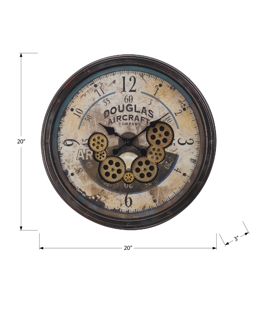 Benhogan Brown Wall Clock - Thumbnail - Image 4