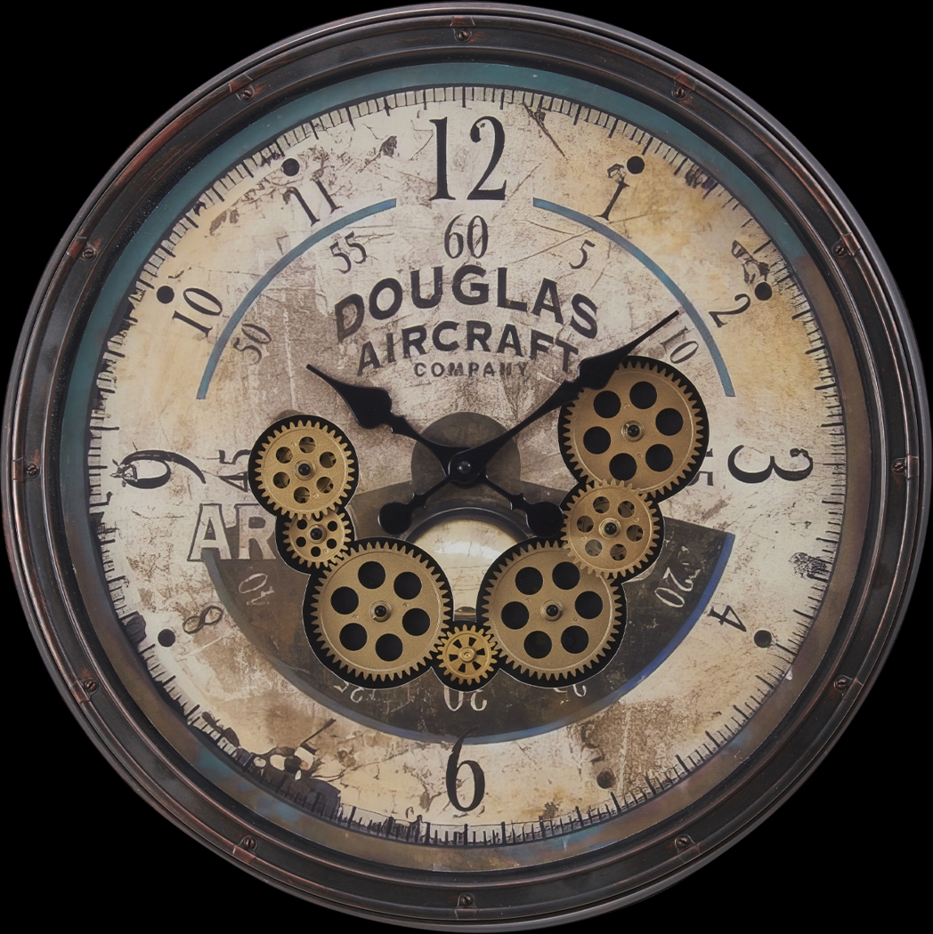 Benhogan Brown Wall Clock - Thumbnail - Image 1