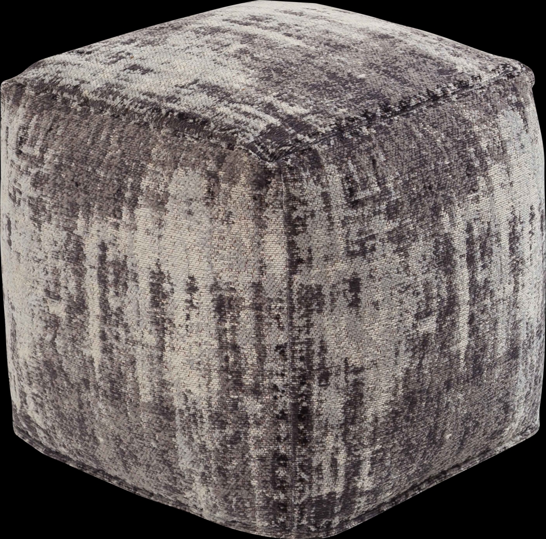 Benille Gray Pouf - Thumbnail - Image 1