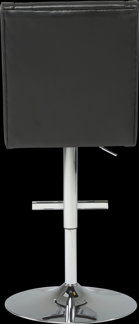 Benji Black Adjustable Swivel Barstool - Thumbnail - Image 3