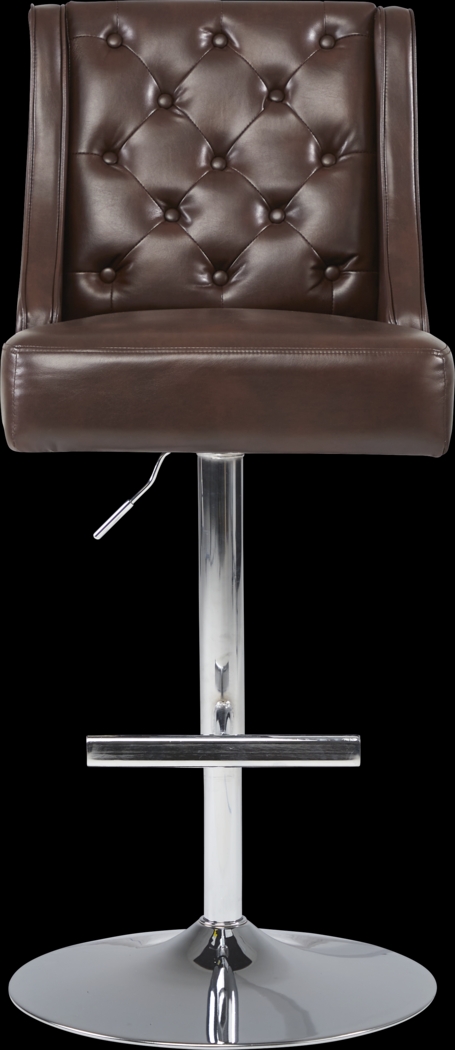 Benji Chocolate Adjustable Swivel Barstool - Thumbnail - Image 2