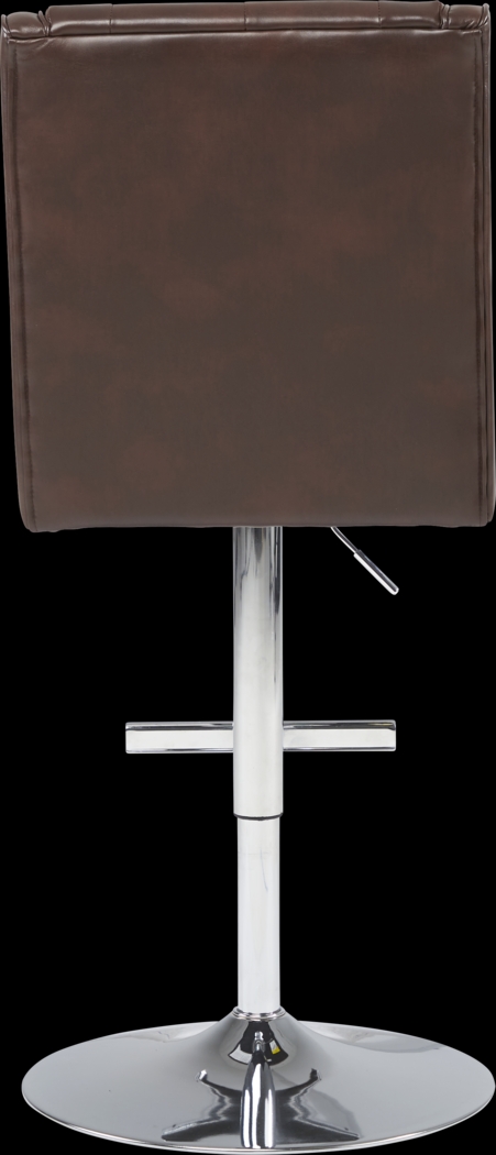 Benji Chocolate Adjustable Swivel Barstool - Thumbnail - Image 3