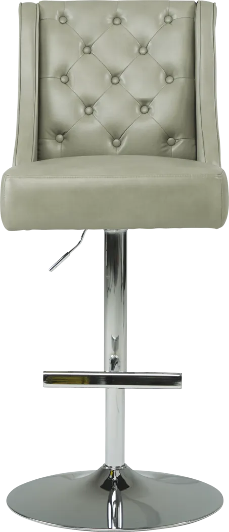Benji Gray Adjustable Swivel Barstool - Thumbnail - Image 2