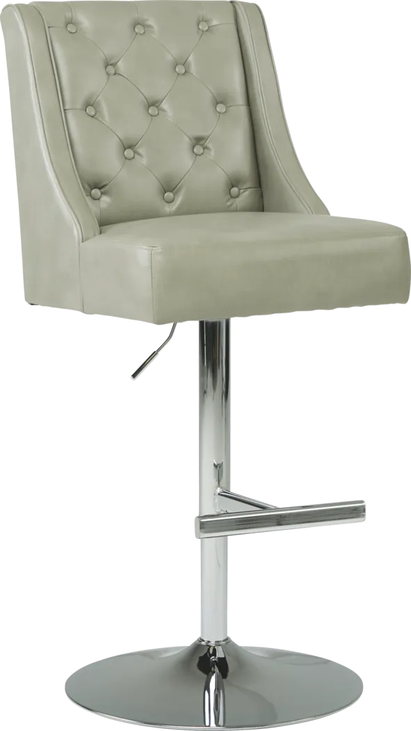 Benji Gray Adjustable Swivel Barstool - Thumbnail - Image 1