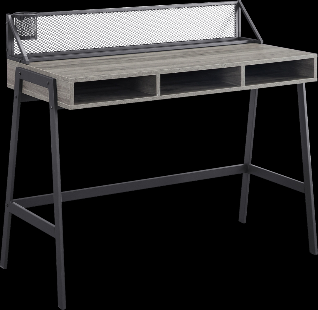 Benmar Gray Desk - Thumbnail - Image 1