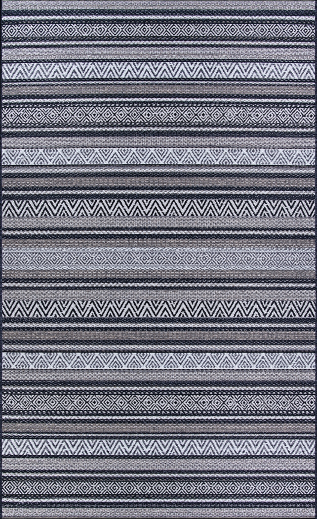 Bennard Black 7'10 x 10'9 Indoor/Outdoor Rug - Thumbnail - Image 1